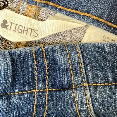 Treggings (Blå) från Tights Elastan, Bomull thumbnail 3