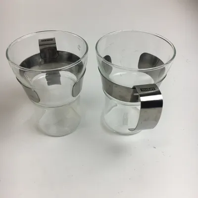 Mugg (Glas/metall x 2) från Bodum