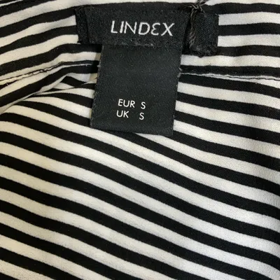 Skjortklänning (Svart, Vit) från Lindex Polyester thumbnail 3