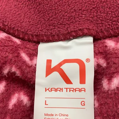 Fleecejacka (Röd, Vit) från Kari Traa thumbnail 3