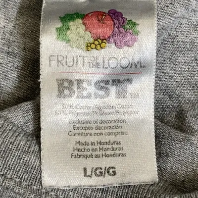 T-shirt (Grå) från Fruit of the Loom Bomull, Polyester thumbnail 3