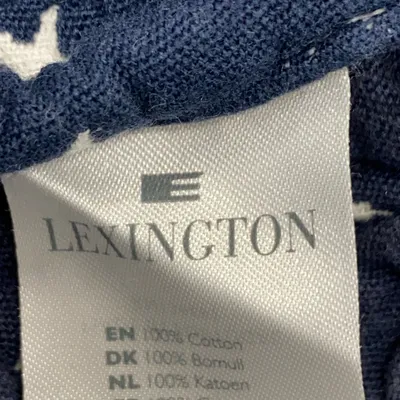 Kuddfodral (Blå, Vit) från Lexington Bomull thumbnail 3