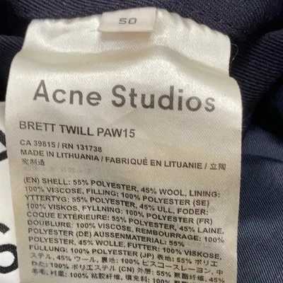 Jacka (Svart) från Acne Studios Polyester, Ull, Viskos thumbnail 4