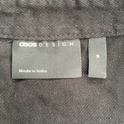 Kortärmad skjorta (Svart) från ASOS Design Bomull thumbnail 3