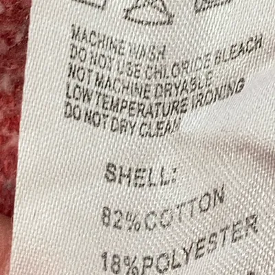 Collegetröja (Röd) från USA Bomull, Polyester thumbnail 4