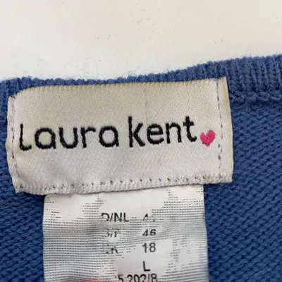 Cardigan (Bleu) de Laura Kent Acrylique, Coton, Polyester thumbnail 3