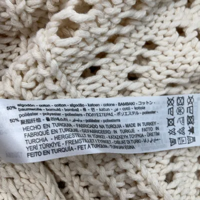 Poncho (Vit) från Zara Bomull, Polyester thumbnail 4