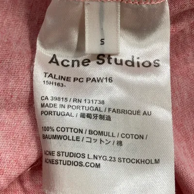 T-shirt (Rosa) från Acne Studios Bomull thumbnail 4