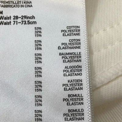 Pantalon (Blanc) de Uniqlo Coton, Élasthane, Polyester thumbnail 4