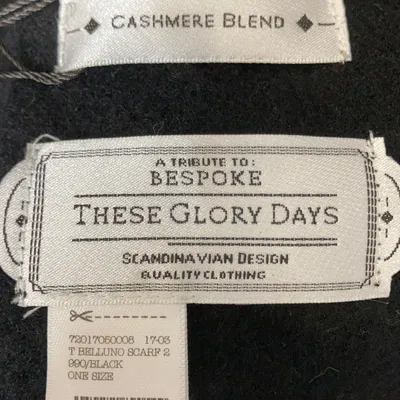 Halsduk (Svart) från These Glory Days Ull, Kashmir thumbnail 3