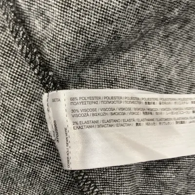 Klänning (Svart, Vit) från Mango Elastan, Polyester, Viskos thumbnail 4