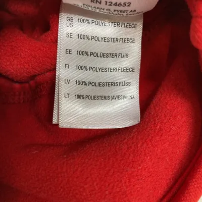 Mössa (Vindfleece med förstärkt vindstopp över öronen ) från Polarn O. Pyret Polyester thumbnail 4