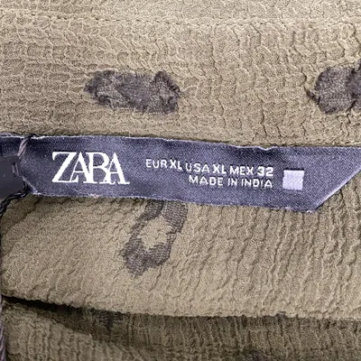 Mammaklänning (Grön, Flerfärgad) från Zara Polyester thumbnail 3