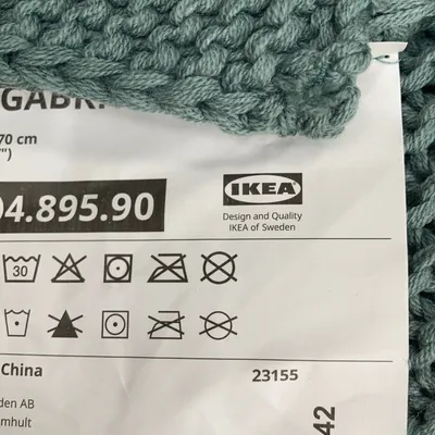 Pläd (Grå) från IKEA Akryl, Bomull thumbnail 3