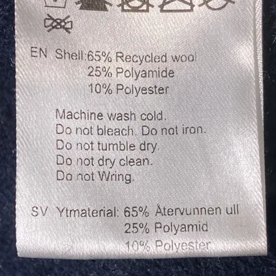 Fleecetröja (Grå, Blå) från Varg Polyester, Ull, Polyamid thumbnail 4