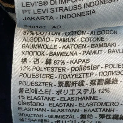 Jeans (712 slim) från Levi Strauss & Co Bomull, Elastan, Polyester thumbnail 4