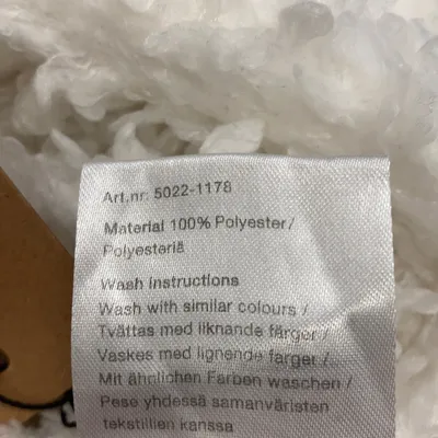 Filt (Vit) från Rusta Home Polyester thumbnail 5