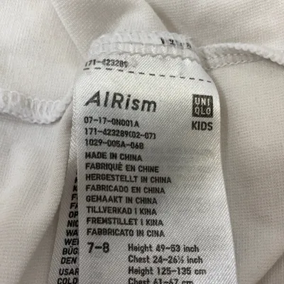 Topp (Vit) från Uniqlo Bomull, Elastan, Polyester, Viskos thumbnail 3