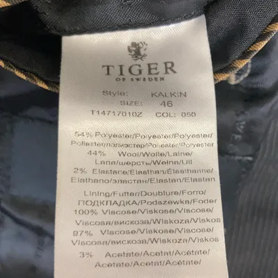Kostym (Svart) från Tiger of Sweden Jeans Acetat, Elastan, Polyester, Ull, Viskos thumbnail 3
