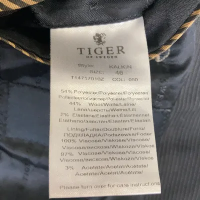 Kostym (Svart) från Tiger of Sweden Jeans Acetat, Elastan, Polyester, Ull, Viskos thumbnail 4