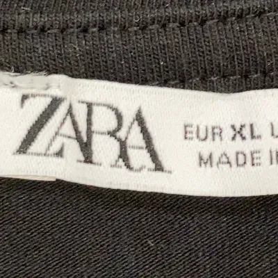 Crop top (Noir) de Zara Coton, Élasthane thumbnail 3