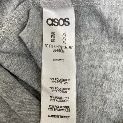 T-shirt (Grå) från ASOS Polyester, Bomull thumbnail 4