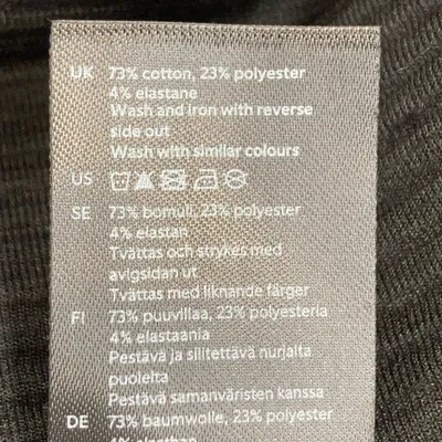 Kjol (Svart) från Lindex Bomull, Elastan, Polyester thumbnail 4