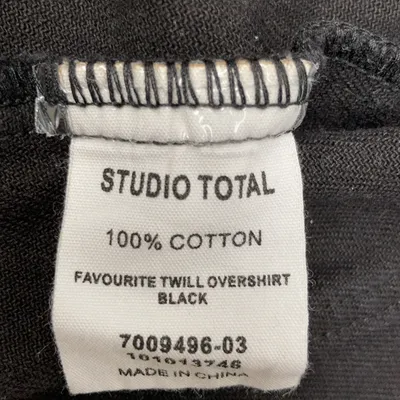 Överskjorta (Svart) från Studio Total Bomull thumbnail 4