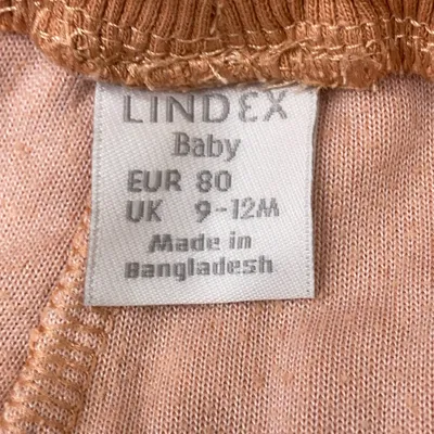 Byxor (Brun) från Lindex Baby Polyester, Bomull thumbnail 3