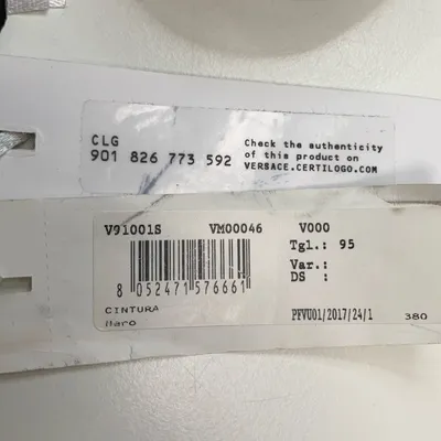 Bälte (Svart) från Versace Collection Skinn thumbnail 5