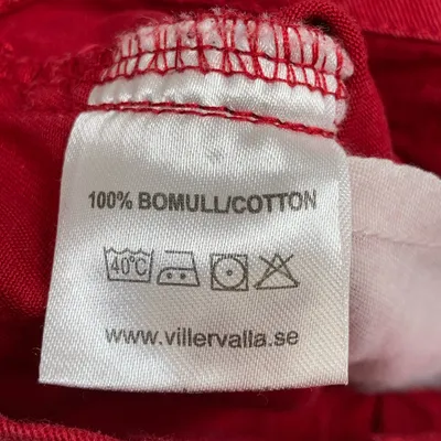 Hängselkjol (Röd) från Villervalla Bomull thumbnail 4