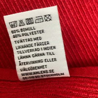 Bordstablett (Röd) från Åhléns Bomull, Polyester thumbnail 3