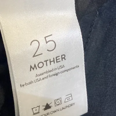 Jeans (Svart) från Mother Polyester, Bomull, Elastan thumbnail 3