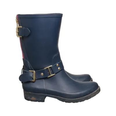 Låga gummistövlar (Blå) från Colors of California Bomull, Polyester