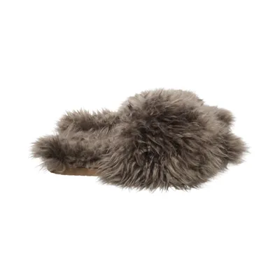 Slippers (Grijs) van Inuikii Bont, Polyurethaan