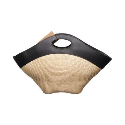 Handtasche (Schwarz, Beige) von COS Leder