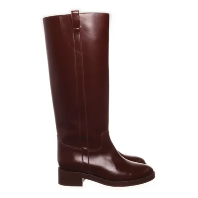 Laarzen met hak (Bruin) van Souliers Sézane Leer