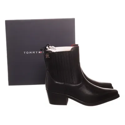Ankelstøvler (TH Leather Cowboy Boot) fra Tommy Hilfiger Læder