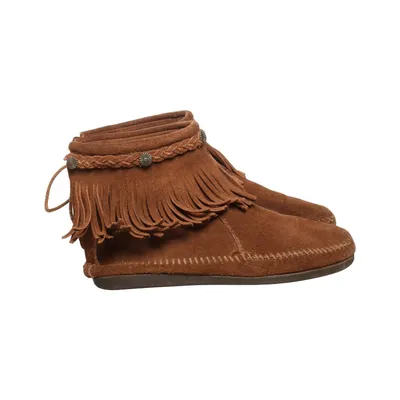 Bottines en daim (Marron) de Minnetonka Cuir