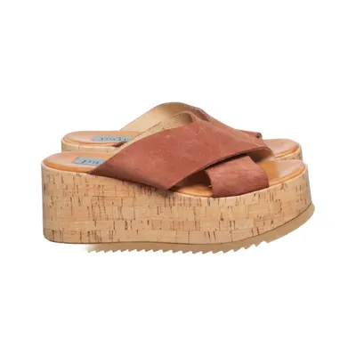 Wedges (Brown) from A Pair Leather