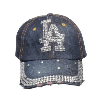 Baseballkeps (Blå, Silverfärgad) Bomull