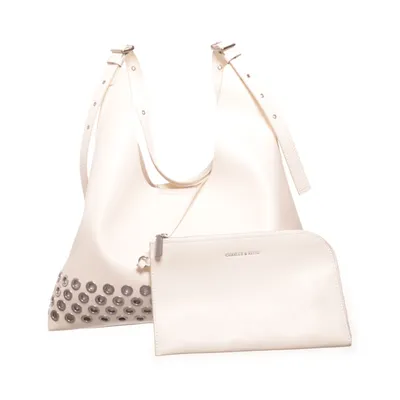 Handväska (Vit) från Charles & Keith Skinnimitation