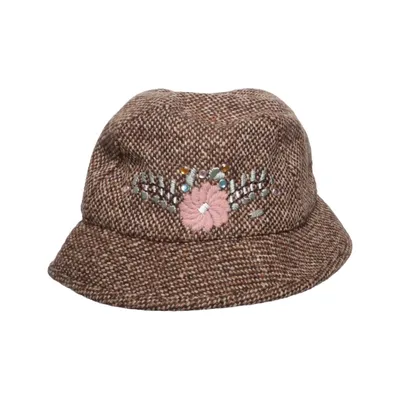 Buckethatt (Brun) från ESPRIT Bomull, Polyester, Ull