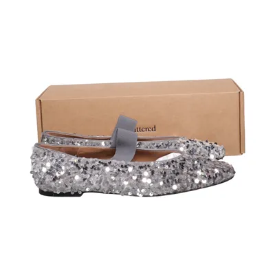 Ballet flats (Bree Sequins) from Flattered Leather