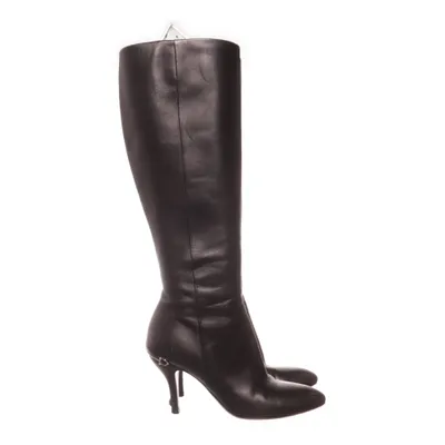 Stövlar (Horsebit Black Leather Knee High Heel Boots) från Gucci Skinn