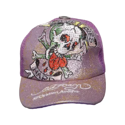 Trucker cap (Purple, Multicolored) from Ed Hardy Cotton, Polyamide