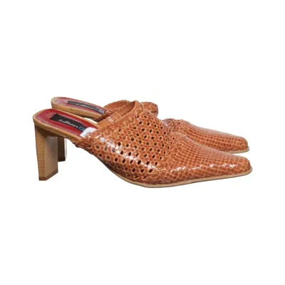 Mules (Brown) from Bullboxer Leather