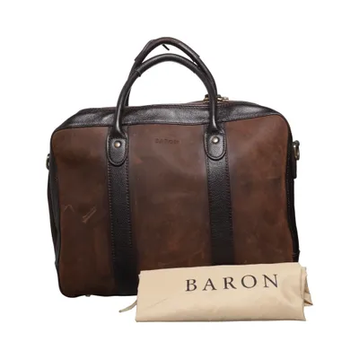 Handbag (Brown, Black) from Baron Leather