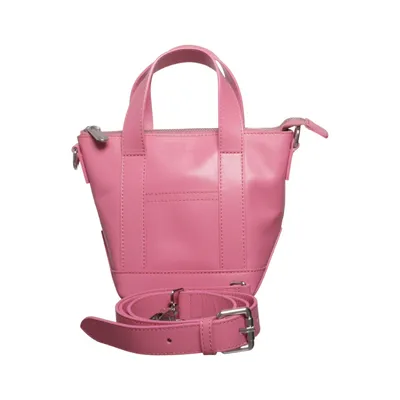 Shoulder-bag (Pikkuinen Matkuri) from Marimekko Cotton, Leather