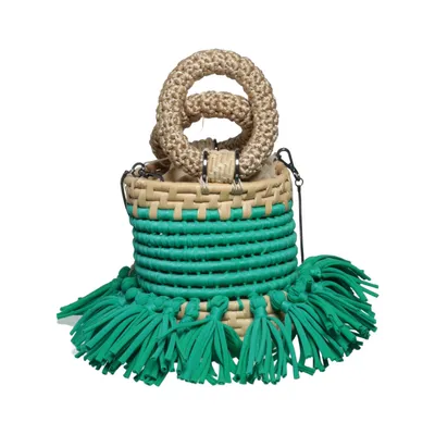 Axelremsväska (Grön, Beige)